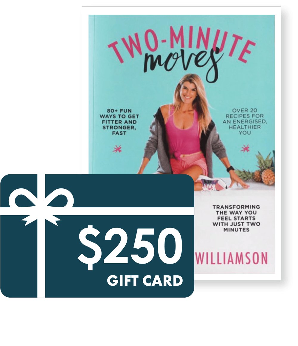 Team Prize: Two-Minute Moves book and $250 gift card