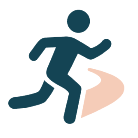icon of a person running